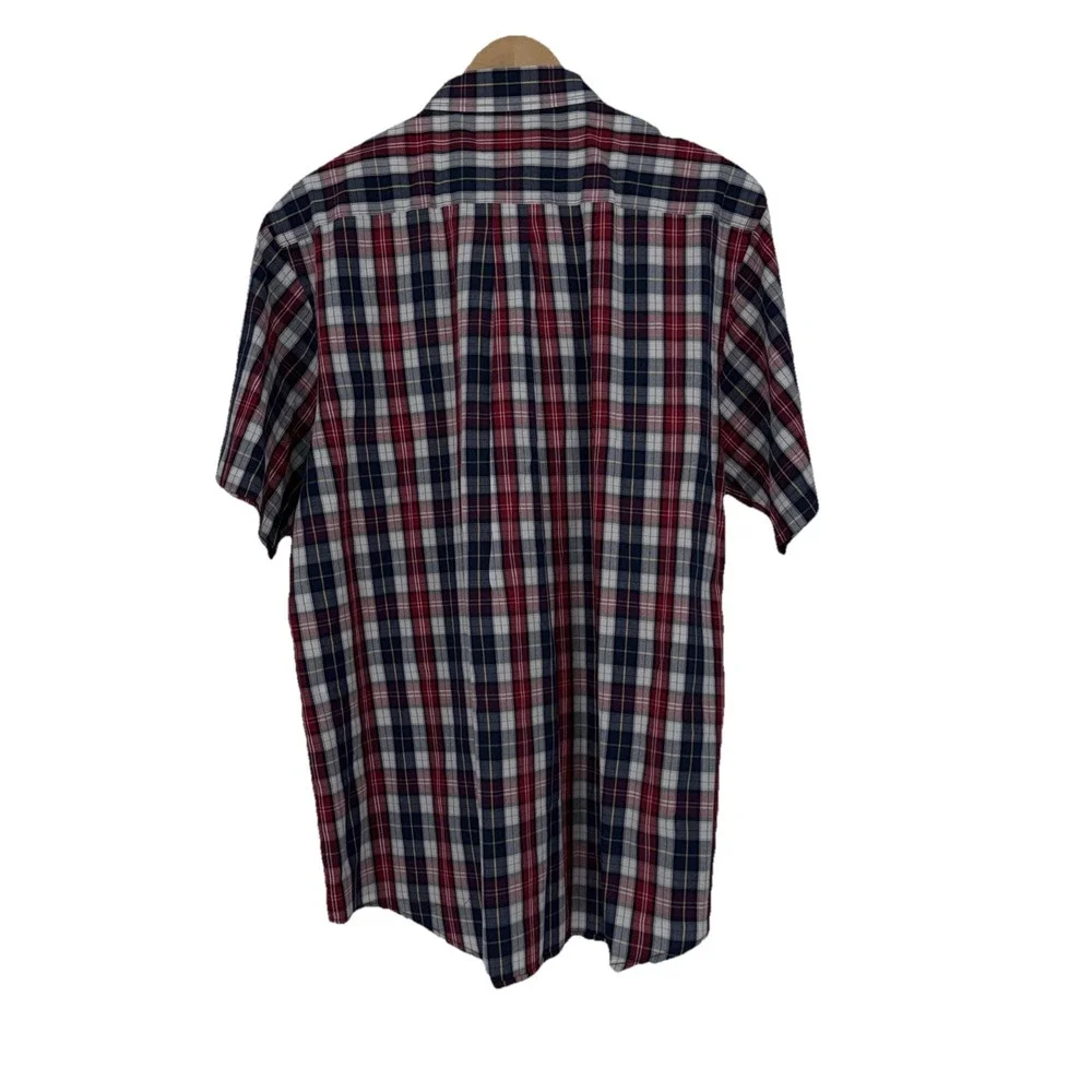 Vtg Polo Ralph Lauren Shirt Mens XXL Plaid Button Down Pocket Pony 90s Pony